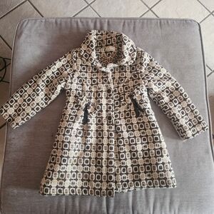 Vintage Stylish Kids Patterned Coat
